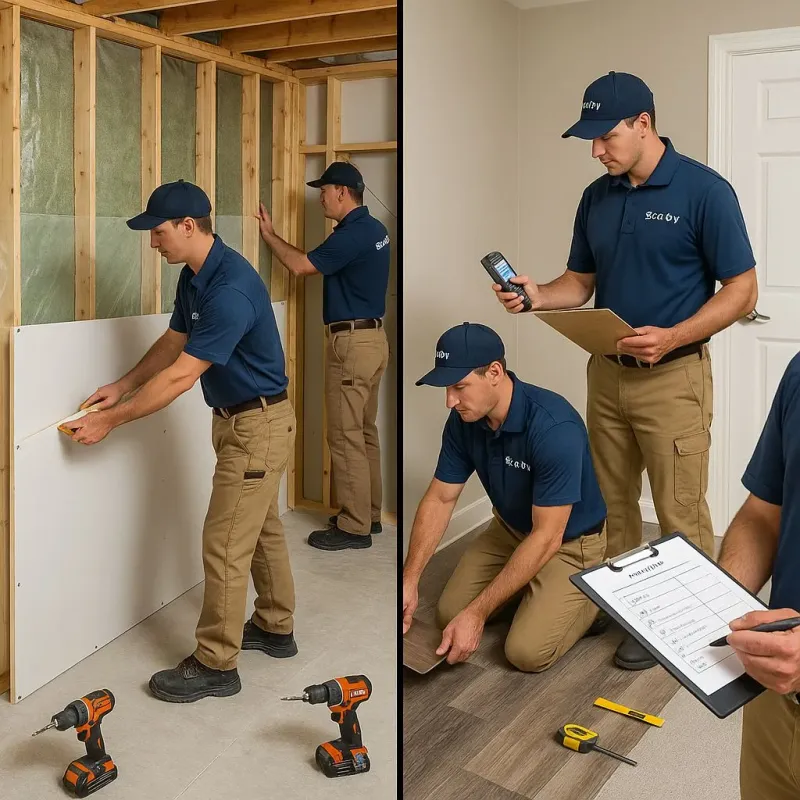 Repairs and Reconstruction process in Cabarrus County, NC